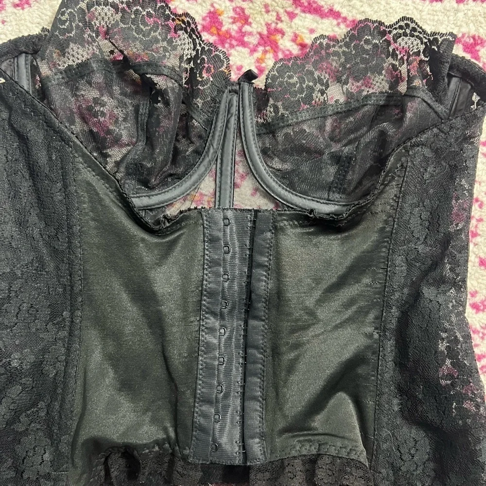 Vintage BestForm Lace Corset Black 36C